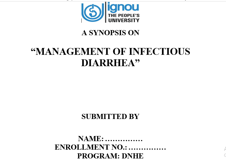 Ignou DNHE project topics