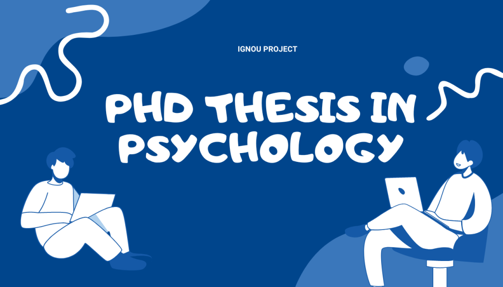 PhD thesis in psychology