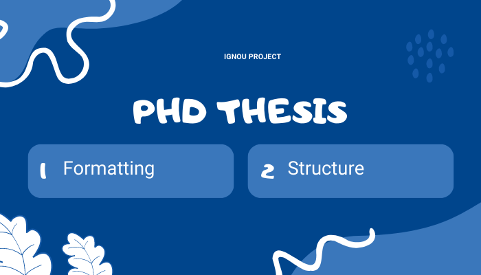 psychology thesis structure