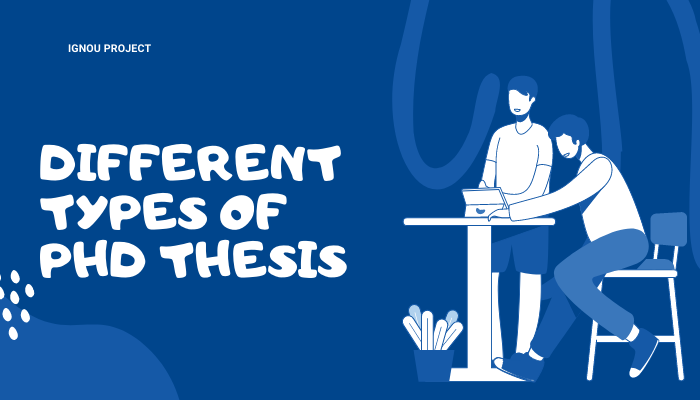 types of PhD thesis