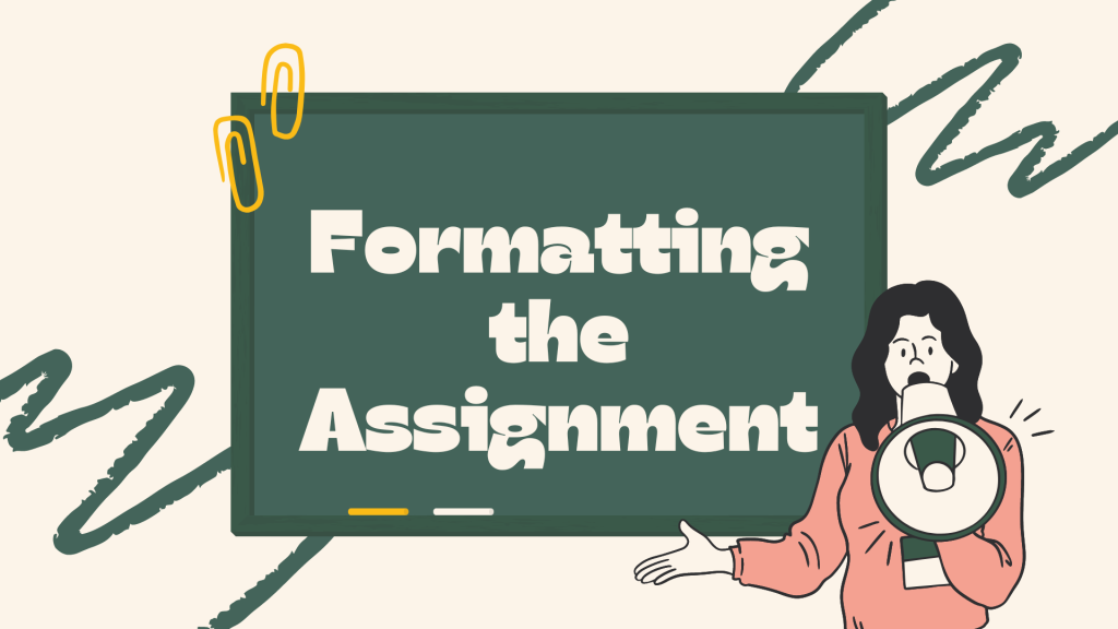 Formatting the Solved Assignment 2022 23