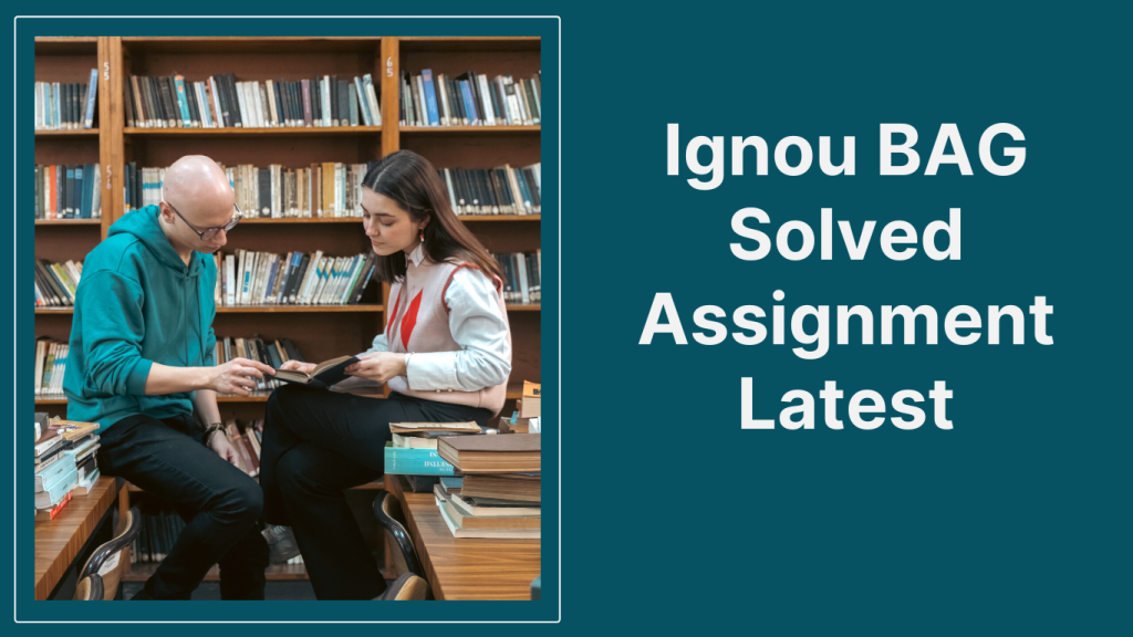 Student Consulting for Ignou BAG Solved Assignment 2022 23