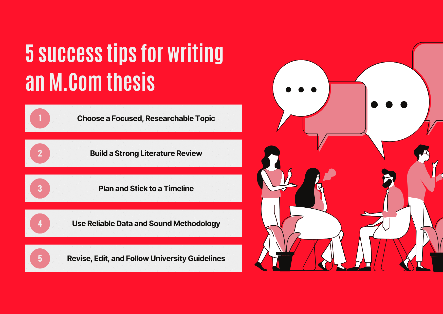 5 success tips to write Mcom project