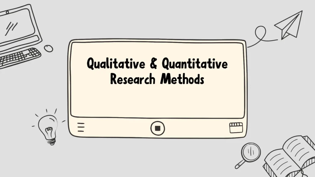 Quantitative vs. qualitative research methods for MBA projects comparison.