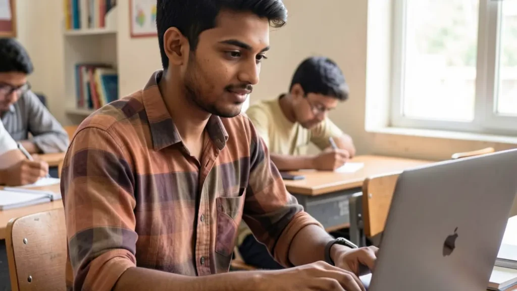 IGNOU student is reading about the format of the IGNOU MCOM project